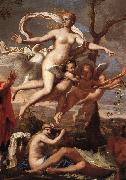 POUSSIN, Nicolas Venus Presenting Arms to Aeneas (detail) af china oil painting reproduction